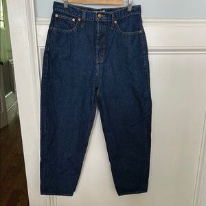 Madewell Men's Balloon Fit Dark Blue Jeans
